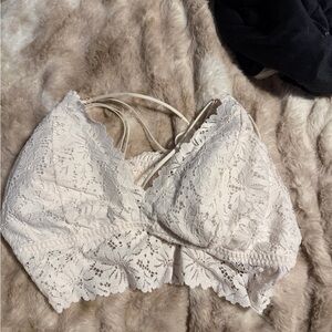 Victoria's Secret Cream Lace Bralette